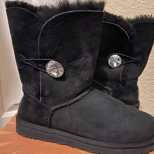 Like New Ugg Bailey Button Bling Boots